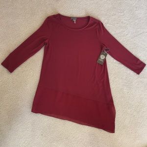 Vince Camuto Asymmetrical Long Sleeve Shirt